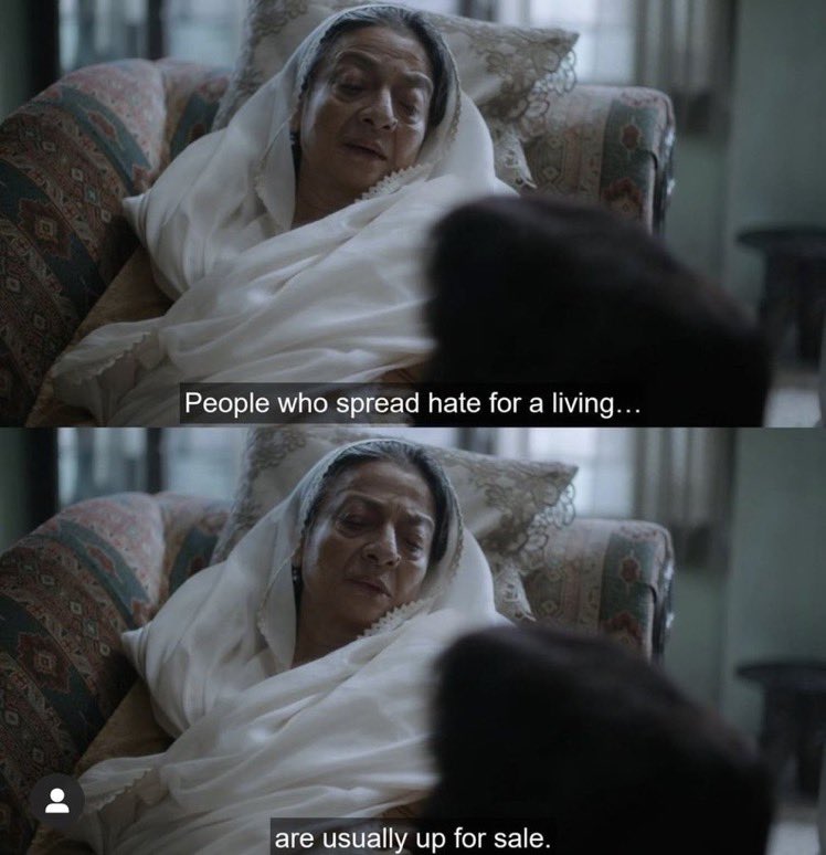 sad_surat's tweet photo. Modern love mumbai had me here. Hansal Mehta did a truly remarkable job and Shonali Bose's "Raat Rani" oof. The women of this series are the real gems, especially bai :') https://t.co/5R4bLs35CS