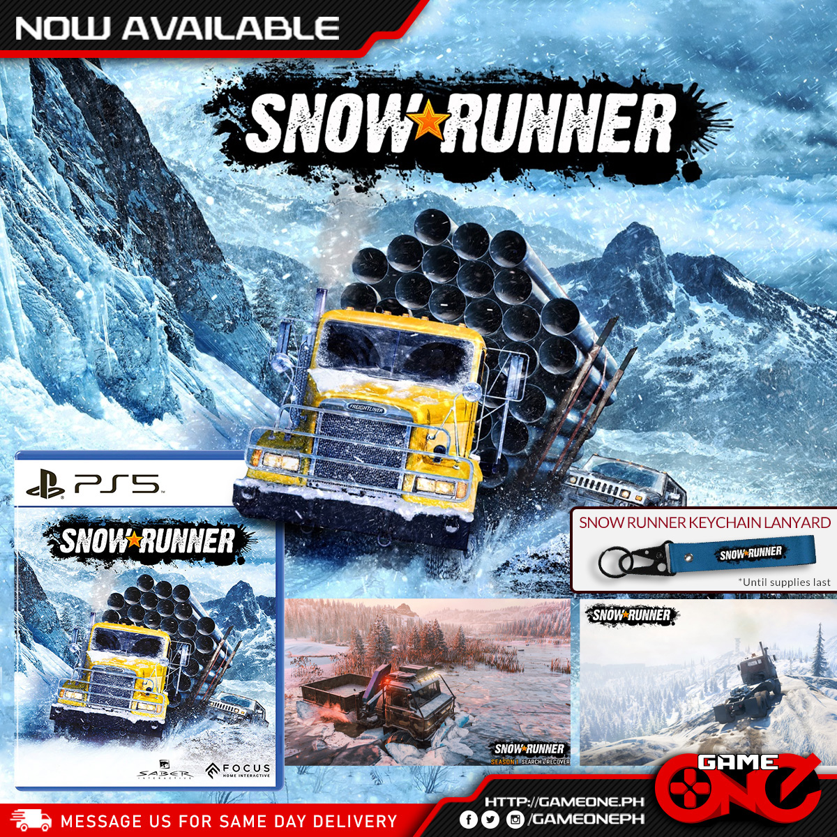Game One PH on Twitter: "Snow Runner [PS5] is now available! Get ready for the next-generation