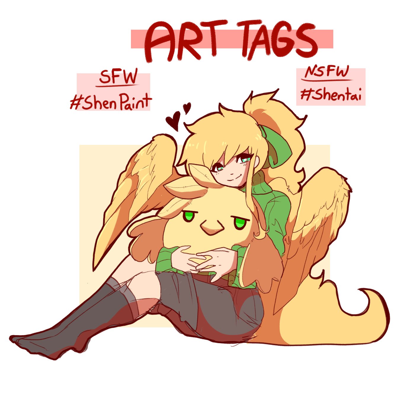 Shenpai on X: Here it is!!! I finally decided to make art tags so I stop  missing stuff people make for me in mentions... #ShenPaint and #Shentai!  t.coVwIabAscZQ  X