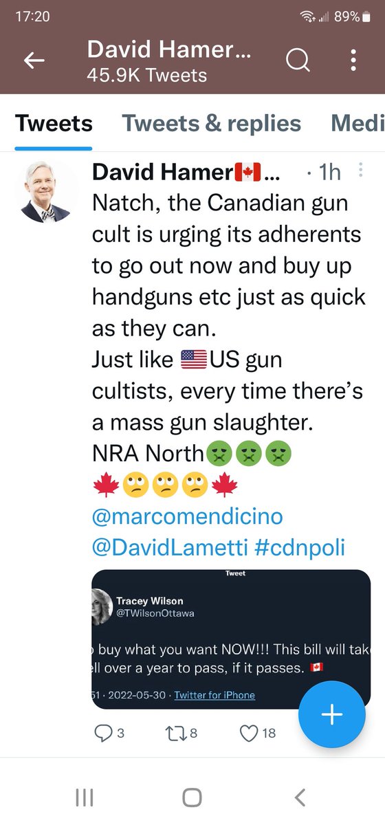 dacarter68's tweet photo. For one #DavidHamer
It's legal.
Another thing, it's troubling that a grown ass man would continually stalk tweet @TWilsonOttawa or anyone for that matter. I will continue to call you out every... single... time.
#creep #stalker https://t.co/zzKFZJGFSL