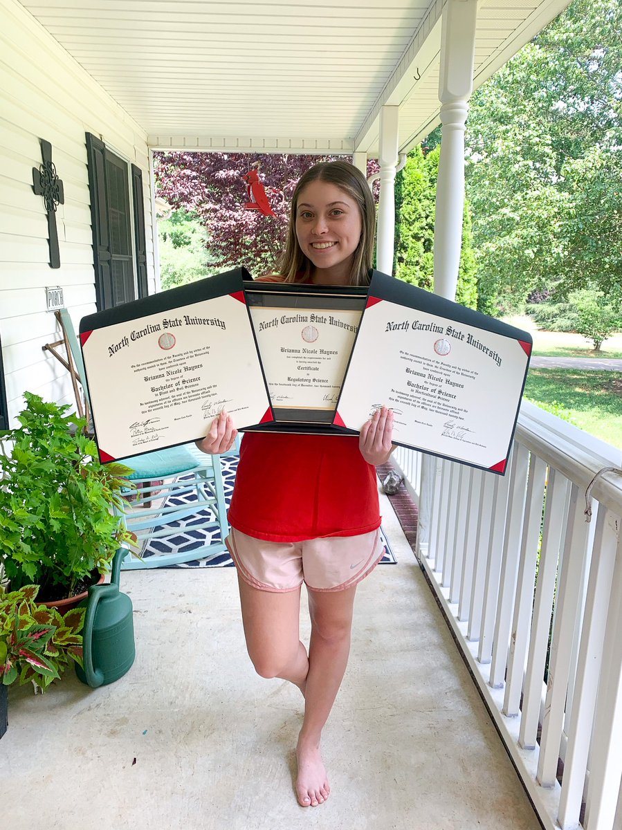 this makes the last four years of hard work officially official !! i’m a nc state grad 🤩