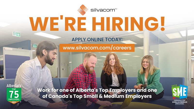 Silvacom's tweet photo. #NowHiring! 📢 We have multiple job opportunities listed on our careers page! See what it's like to work for a #TopEmployer. Visit https://t.co/MfPFiPXZbk to apply online today! ✔️

#ABTopEmployers #EmployerOfChoice #YEGJobs https://t.co/vQCcbNGCc4