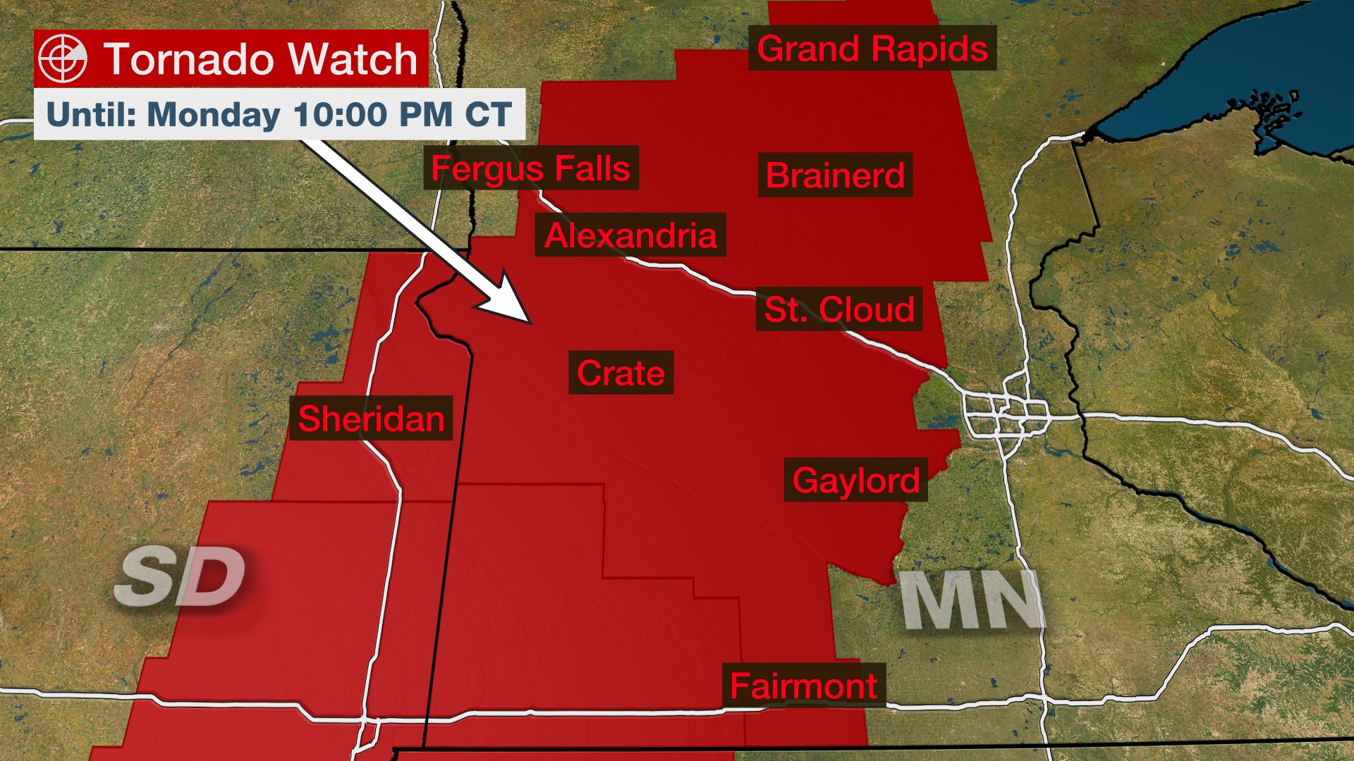 The Weather Channel on Twitter "Tornado watch in effect for parts of