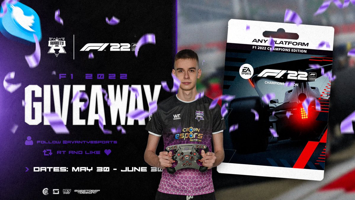 ⚡️ 𝗦𝗢𝗥𝗧𝗘𝗢 𝗙𝟭𝟮𝟮 / 𝗚𝗜𝗩𝗘𝗔𝗪𝗔𝗬 𝗙𝟭𝟮𝟮 ⚡️

🏁 No podía faltar nuestro particular #sorteo de un “F1 22 Champions edition”.

✍🏻 Los requisitos para participar son:

- Seguir a <a href="/AvantyEsports/">𝗔𝗩𝗔𝗡𝗧𝗬</a> 
- Dar like y rt a este tweet.