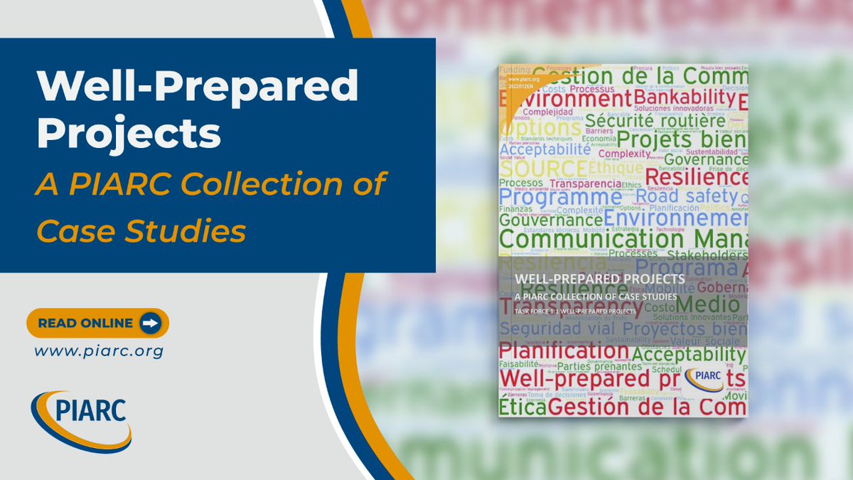 There's nothing better than a Well-Prepared Project, right? In PIARC we think so! 

Read a collection of 17 cases from 10 different countries, +1 dedicated to the use of the SOURCE platform in the preparation of transportation projects.

Read them here: t.ly/4SwU