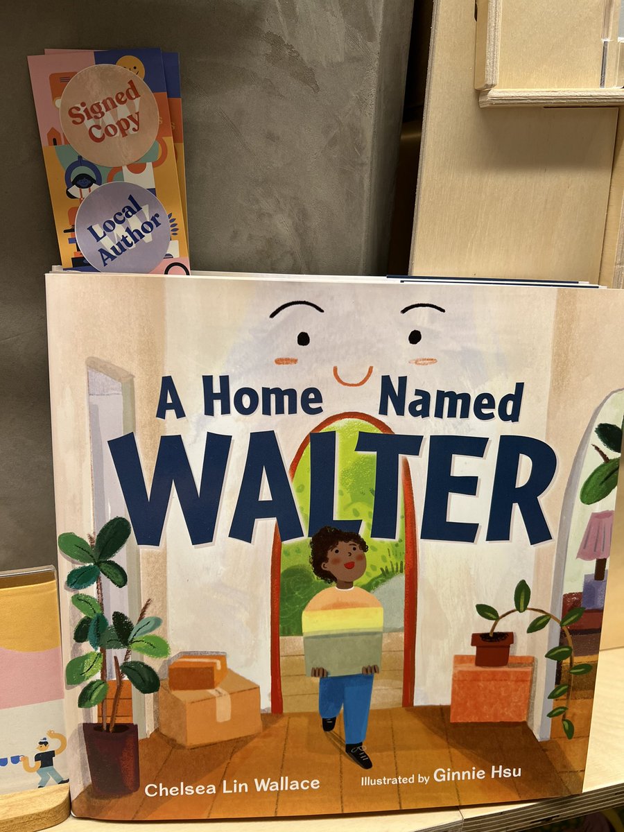 Spotted at @villagewellcc …local author (and 😍friend) @chelseaauthor and @GinnieHsu’s heartfelt A HOME NAMED WALTER. Ooh get a signed copy here ✏️