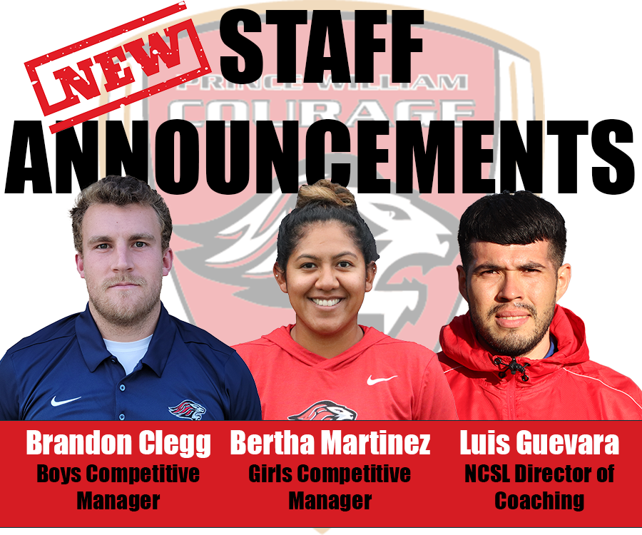 CouragePW's tweet photo. 🔊🔊 We are excited to welcome 🆕 Courage staff members❗️Join us in welcoming Brandon Clegg, Bertha Martinez, and Luis Guevara to the #CourageStaff for 2022-23
To read the full press release and learn about our new staff visit https://t.co/hY11Qd3Mxs #WelcomeTheStaff #FearTheP https://t.co/TAoe84zkgf