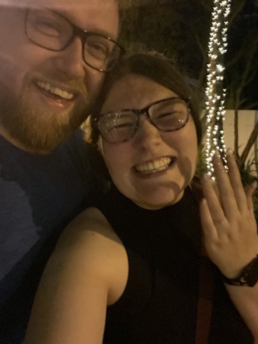 KayleePlaydoh's tweet photo. My bf and I got engaged last weekend on our vacation to Miami and one of my friends and I had this conversation the day we left, the day before he proposed 😂 (she had no idea he was proposing either) https://t.co/2aYTF2tNcW