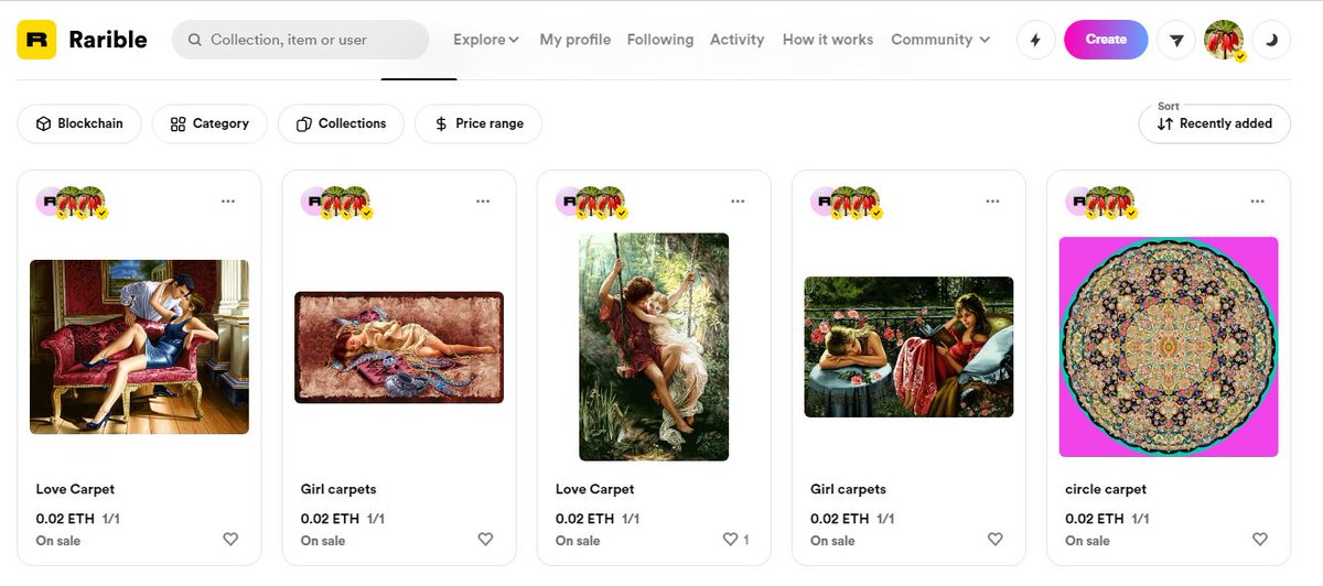 Carpet style
Iranian art
Visit my RARIBLE page
rarible.com/sadegh1993
#NFTSPACESHIP #NFTCommunity #NFTS #NFTGiveaways #NFTgaming #rarible #opensea