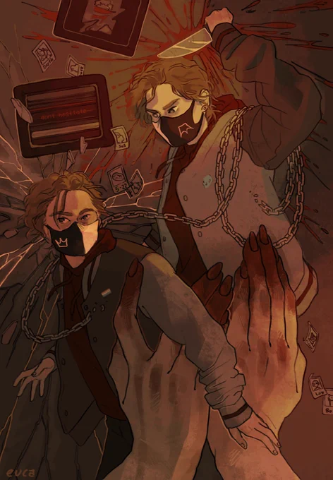 Come eat! // blood , knife
Generation loss art :) @Ranboosaysstuff 