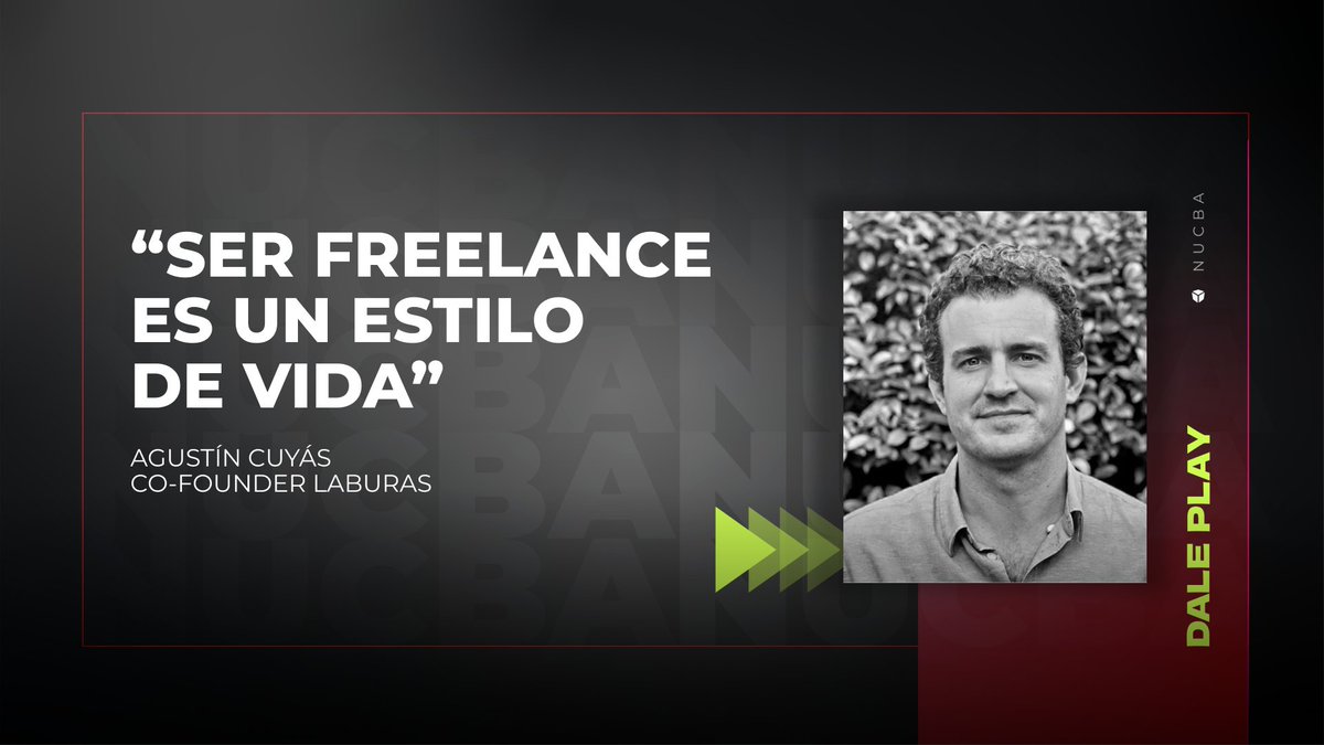 nucba_'s tweet photo. "SER FREELANCE ES UN ESTILO DE VIDA" 👀

Agustín Cuyás, líder de @Laburas_oficial, se sumó a una nueva #NucbaMeet para hablar sobre el trabajo #freelance y la necesidad de estar capacitándose para insertarse mejor en el mundo laboral.

👉🏾 https://t.co/0ePLehBQTk https://t.co/nQMlzomtT6