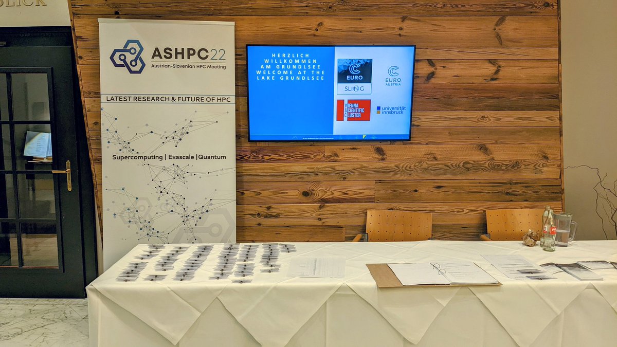 eurocc_austria's tweet photo. We're on location and ready for #ashpc22 - a meeting with #supercomputing experts that starts tomorrow, 31.05 🎉
Find your personal favorites in the program and join us on Zoom: https://t.co/A1S0eEq7xQ
@PRACE_RI @EuroCC_SLING @uniinnsbruck @VSCluster @tu_wien @univienna https://t.co/4wnQJBBqvX