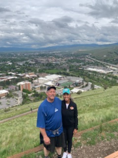JaySportDawg's tweet photo. Love makes you do crazy things. Even a bobcat will hike up to the M at U of M. https://t.co/K3f11BGUnk