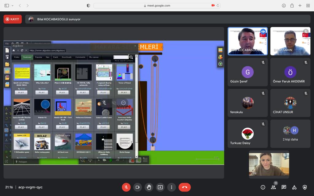 STEM Eğitim ve Koordinasyon Merkezi Proje Koordinatörlüğümüzce proje katılımcılarımıza yönelik "STEM Eğitiminde Simülasyon Uygulamaları" adlı çevrimiçi eğitim gerçekleştirildi. <a href="/IKGPRO/">İKG PRO</a>  <a href="/IPA/">ipa</a> <a href="/csgbakanligi/">T.C. Çalışma ve Sosyal Güvenlik Bakanlığı</a> <a href="/tcmeb/">Millî Eğitim Bakanlığı</a>   <a href="/MebOrgm/">Özel Eğitim ve Rehberlik Hiz. Genel Müdürlüğü</a> <a href="/varmik/">Prof.Dr.Kemal Varın Numanoğlu</a>