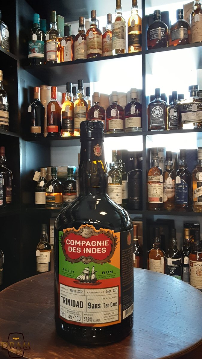 dram242's tweet image. Compagnie Des Indes Trinidad Ten Cane 9Y 2012 57.9% #compagniedesindes #rum #france #compdesindes #dram242