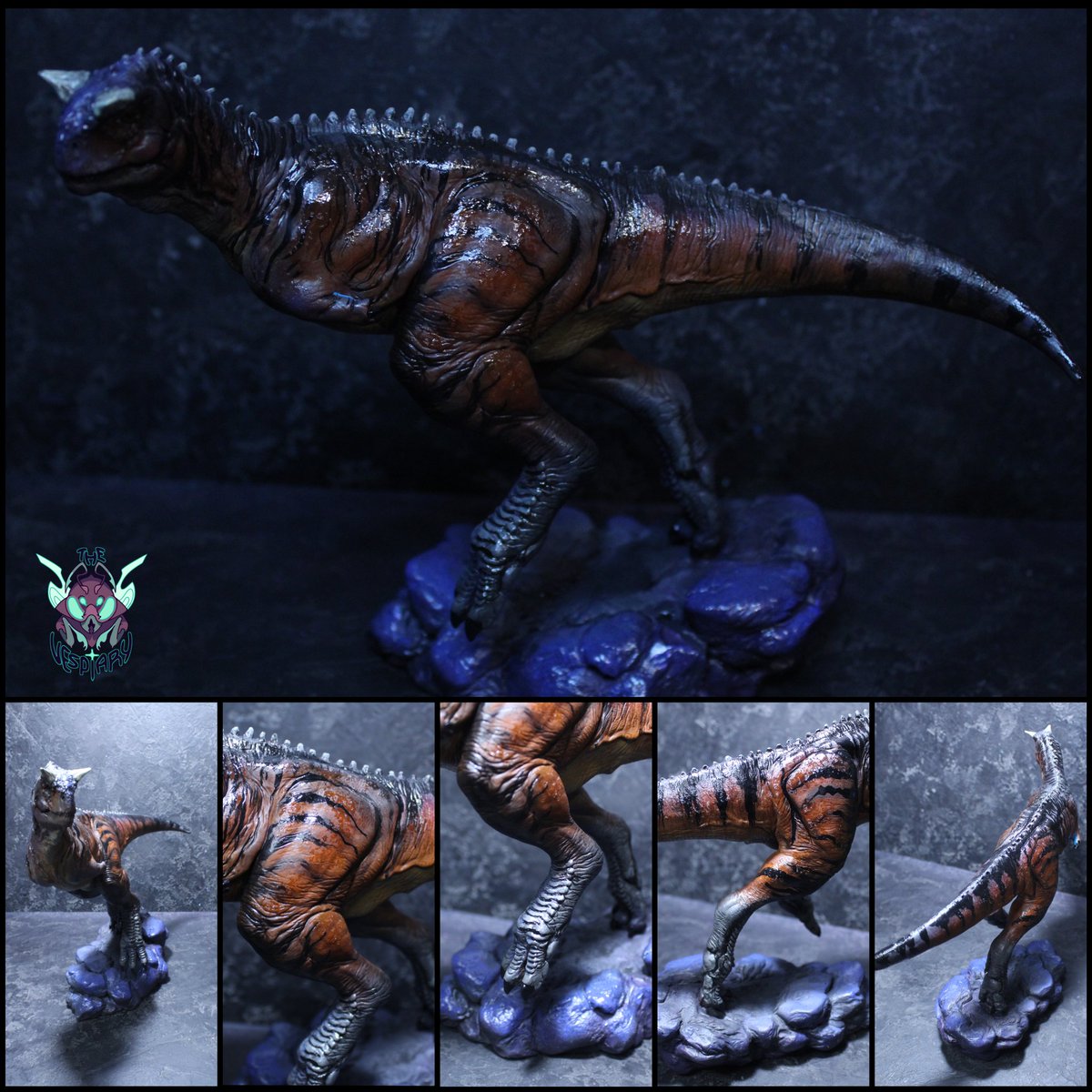 FariisTal's tweet photo. Male Carnotaurus from Prehistoric Planet

Painting materials:
Vallejo
Pebeo
Citadel 

Sizes:
175 mm - height
220 mm - length
110*65 mm - base

Author of the original figurine:
MONSTERSCULPT

#prehistoricplanet #carnotaurus #carnivore #rain #night #rocks #red #blue #run #male https://t.co/mTtO42K3B3