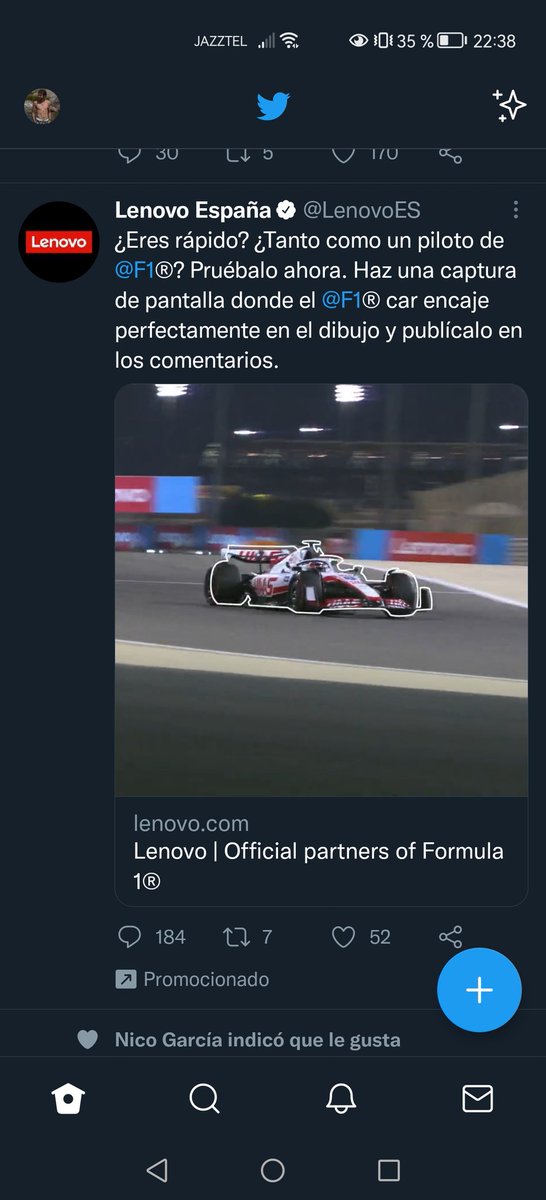 EncinarJuan's tweet photo. @LenovoES @F1 https://t.co/v0BpeAQoPD