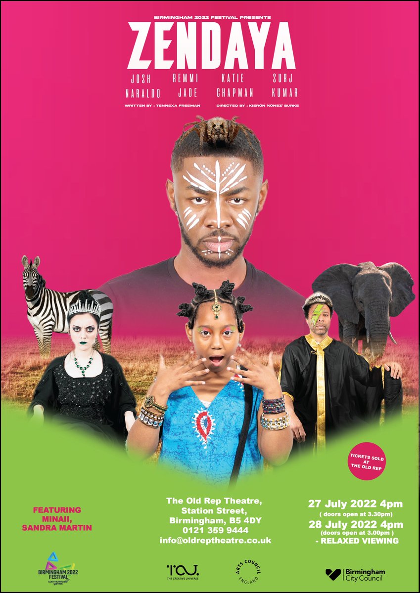 BrumHour's tweet image. ZENDAYA: The Creative Universe summer Pantomime comes to The Old Rep with Birmingham 2022 Festival

Read more via @TCU_Network at @TheOldRep as part of #B2022Festival @birminghamcg22 on #BrumHour&apos;s website:
brumhour.co.uk/zendaya-the-cr…
#Birmingham