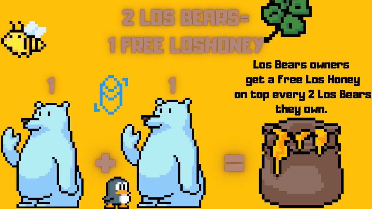 2 <a href="/LosBearsNFT/">Los Bears | FTM | 61%MINTED</a> = 1 Free <a href="/LosHoneyNFT/">Los Honey🍯</a> on top🙌🐻🍯

<a href="/LosHoneyNFT/">Los Honey🍯</a> MINT LIVE 3FTM per piece: los-honeys.vercel.app

<a href="/LosBearsNFT/">Los Bears | FTM | 61%MINTED</a> MINT LIVE 7FTM per piece: los-bears-xi.vercel.app  

#Fantom #FTMNFT $FTM #FantomNFT