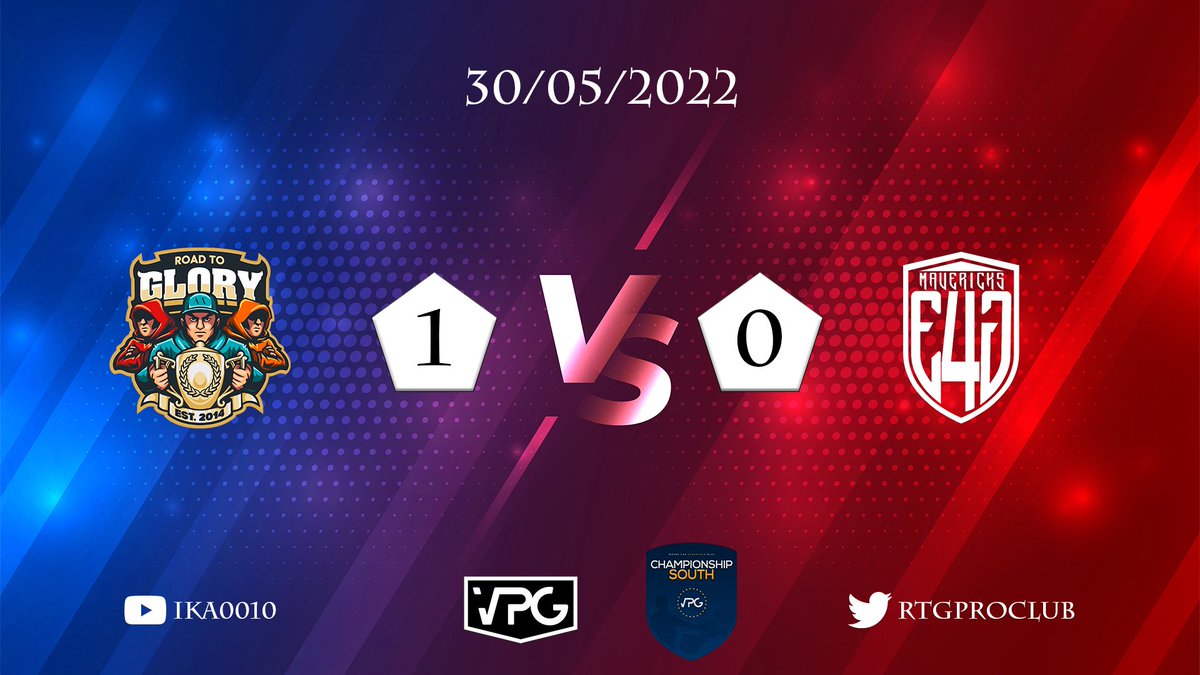 Result of 30/05/2022

<a href="/OfficialVPG/">Virtual Pro Gaming</a> <a href="/VPGEurope/">Virtual Pro Gaming | Europe</a>
 
🏆 Championship South
🆚 @E4GMavericks 
✅ 1-0
⚽️ <a href="/denkorik/">Deniss Korneiciks</a>
🅰️ <a href="/Artezki/">Arti</a>