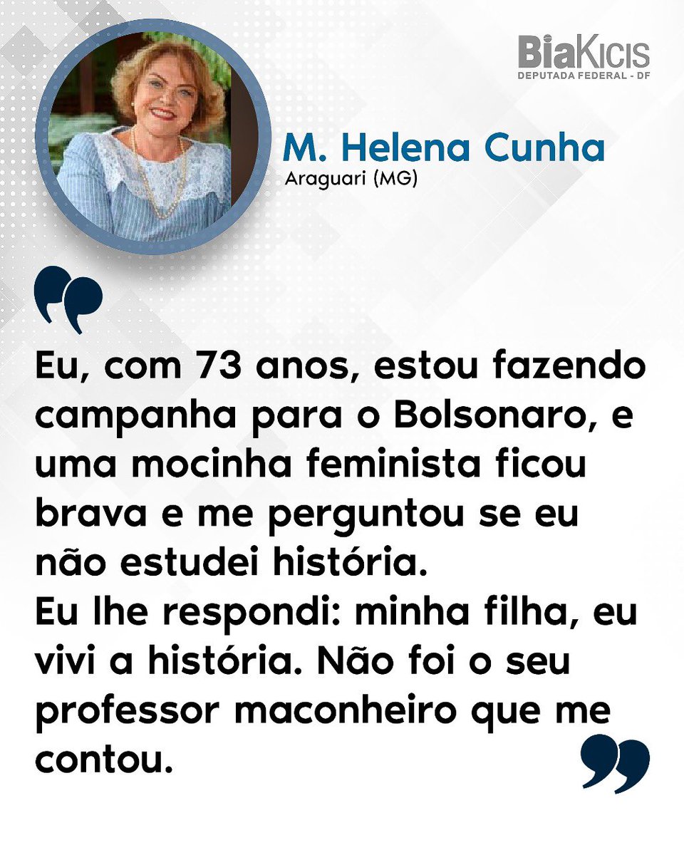 Bia Kicis tweet media