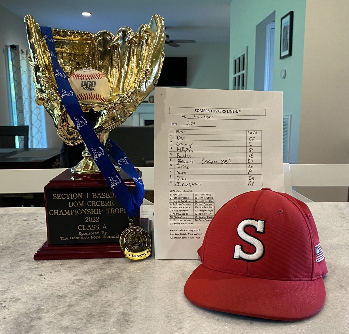 Couldn’t be prouder of each name on that lineup card. The mental toughness it took to come back from a 3-6 start, to finish the season above .500 and then to do what we did in the playoffs is something special. Amazing things can be accomplished when everyone pulls for each other