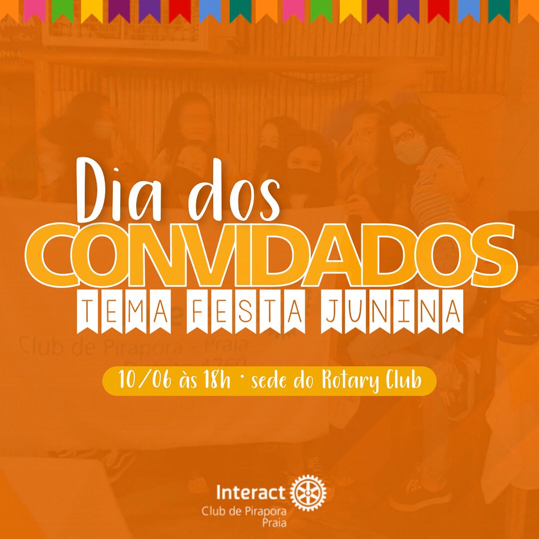 icpp4760's tweet photo. OLHA O DIA DOS CONVIDADOS CHEGANDOOOOOO 🌽💙

Na sexta-feira do dia 10/06 às 18h na sede do Rotary Club em Pirapora, o Interact Club de Pirapora Praia irá realizar um DIA DOS CONVIDADOS! #ic4760 #distrito4760 https://t.co/hyMRHLabbN
