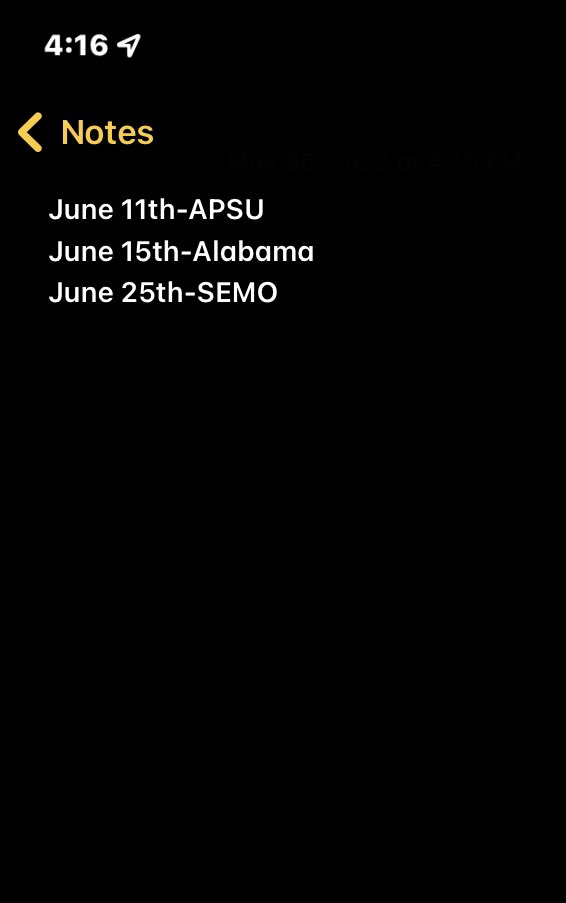 Here are some of the camps I will be attending. More coming soon…💯