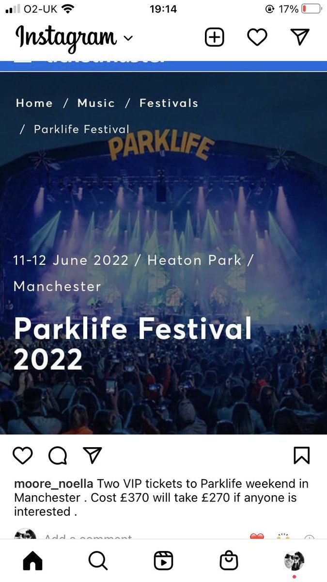 willmardle's tweet photo. Parklife tickets available for sale #manchester #calpadi #bicep #camelphat #50cent #megantheestallion #jamiexx #arloparks #carlcox #CentralCee #parklifetickets #Parklife2022 #festival pls retweet need to sell!!! https://t.co/1Py9fV320C