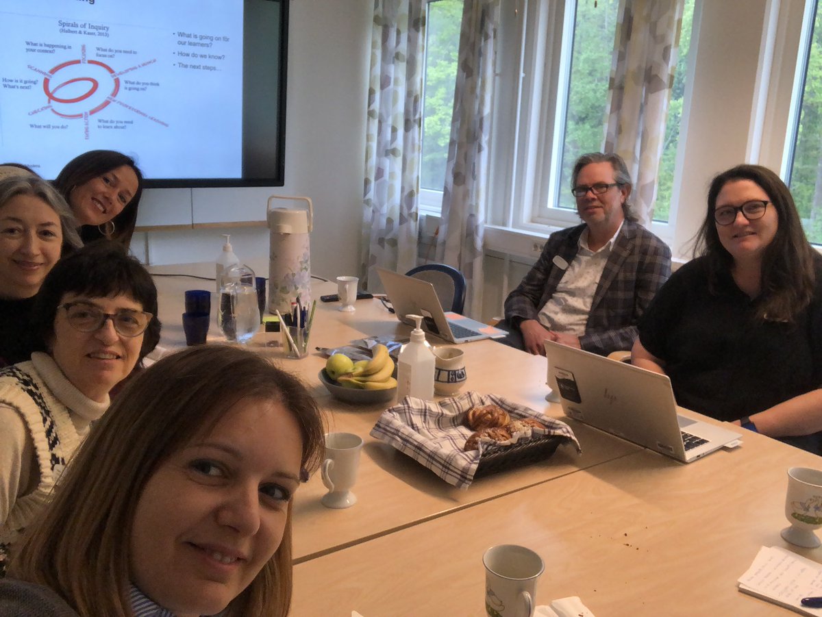 mxorto's tweet photo. #Sweden &amp; #Catalonia joined by the #SpiralofInquiry @noiie_bc @jhalbert8 @kaser_linda @Begonya @thingelingela @Fahlinas #Aprendrealescolaqueaprèn #MCAEA @EplusCatEdu https://t.co/XPjCflZVDD