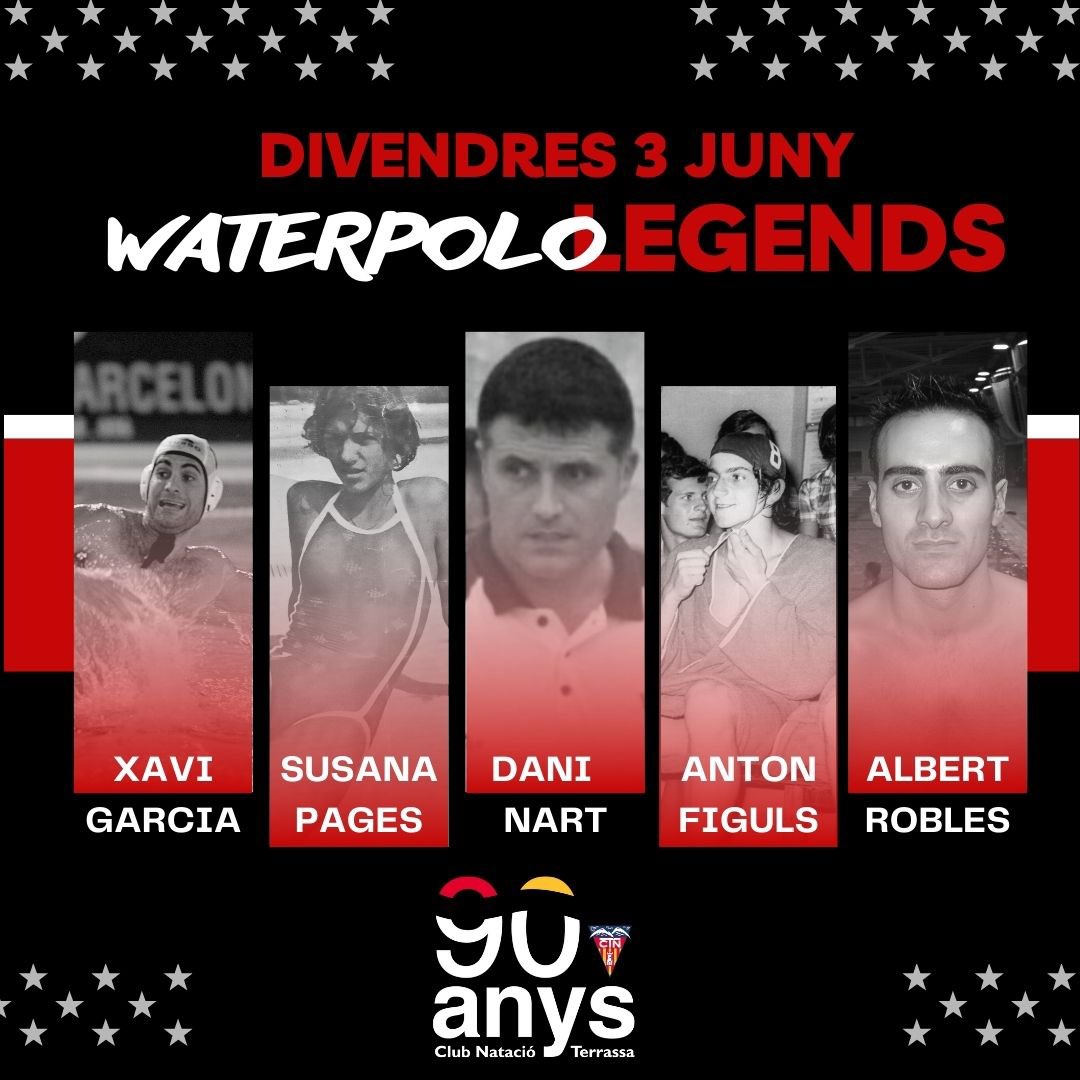 Durant aquesta setmana us anirem presentant els Legends que participaran en el partit de divendres dia 3!

Us hi esperem!!!

#Terrassa
#waterpolo
#femclub
#MareaRoja⚪️🔴