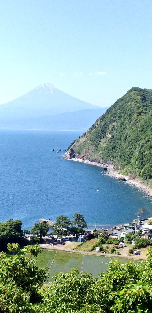 🗻富士山通信🗻 ❇火曜日❇ おはようございます☺ 雨の朝です☔ [煌めきの丘] 眼下に見えるのは 『井田』の町です 今日も楽しい一日を おすごしくださいね💕