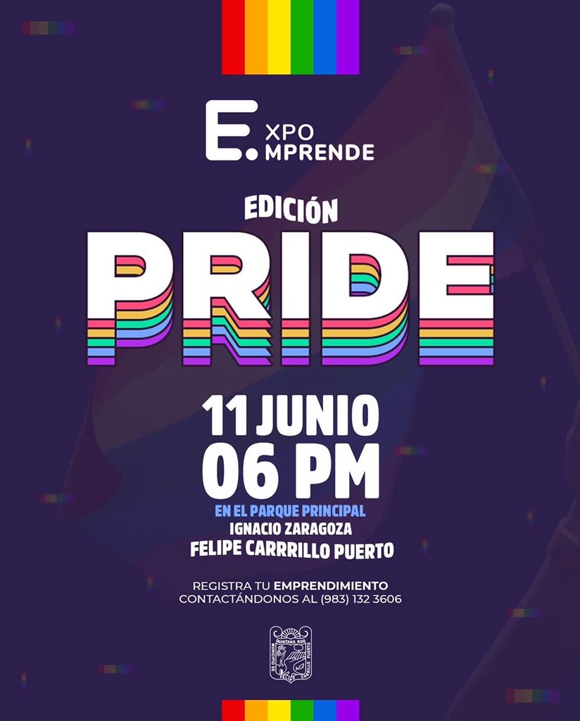 🌈¿Ya agendaron su cita con nosotres?✨

Bandita LGBTTTIQA+ nos vemos este 11 de junio, a las 5pm en Felipe Carrillo Puerto.

¡Marchemos con orgullo, marchemos por nuestros derechos!✊🏽
#orgullo #pride #QuintanaRoo