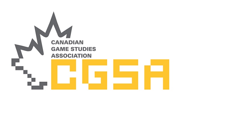 Yellow and grey logo of the Canadian Game Studies Association