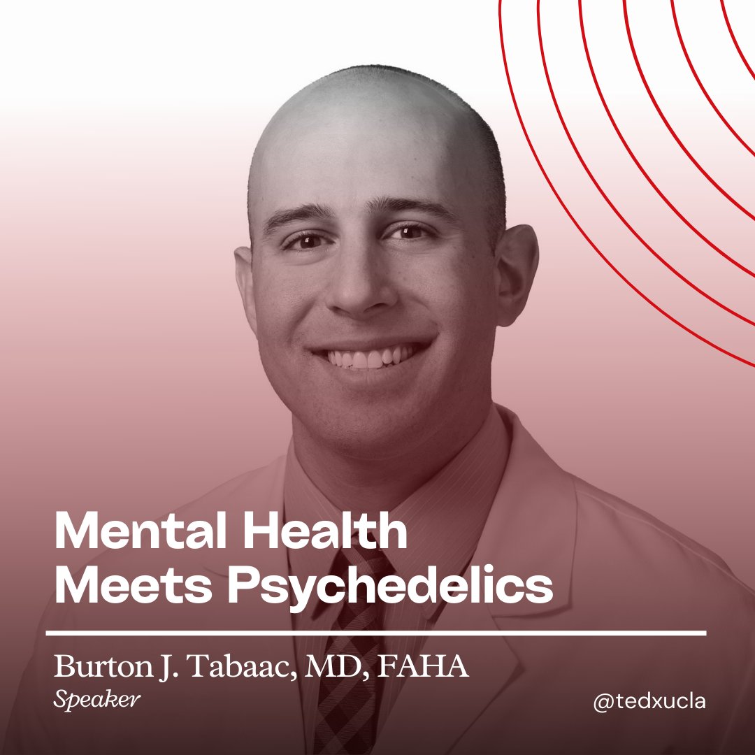 TEDxUCLA's tweet photo. Our laws make it difficult to systematically and scientifically study psychedelics. Despite these challenges, Dr. Burton working to understand how psychedelics can be used to improve and manage mental health conditions. Learn more at this year's conference! https://t.co/8nCH1C1gu4
