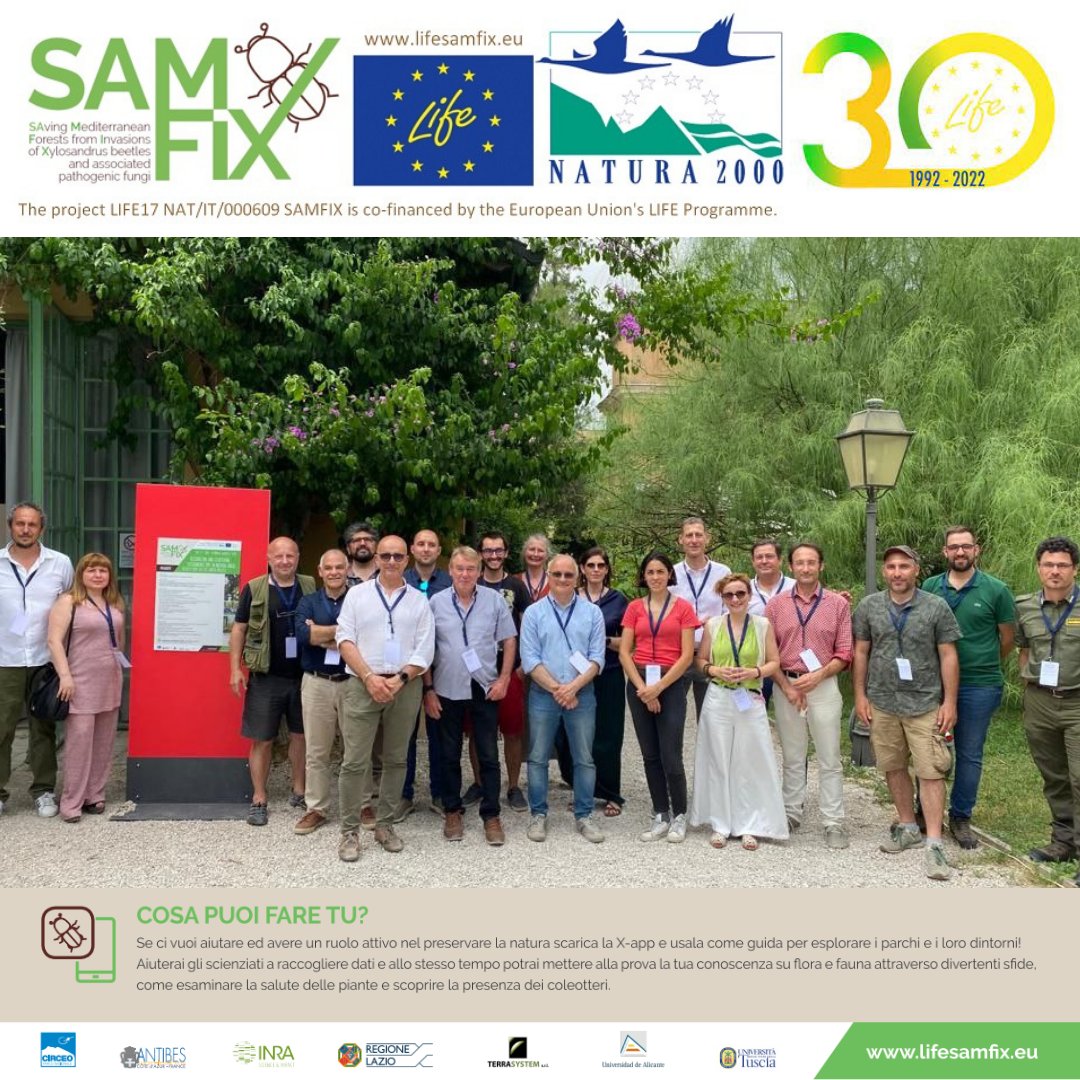 coopmeun's tweet image. LIFE NAT_IT_000609 “SAMFIX Parco Nazionale del Circeo - ParchiLazio - Regione Lazio - INRAE - UA - Universitat d&apos;Alacant / Universidad de Alicante - Università degli Studi della Tuscia - Viterbo - Lifeprogramme
lifesamfix.eu
@lifesamfix
Tag #lifesamfix #samfix #LIFEis30
