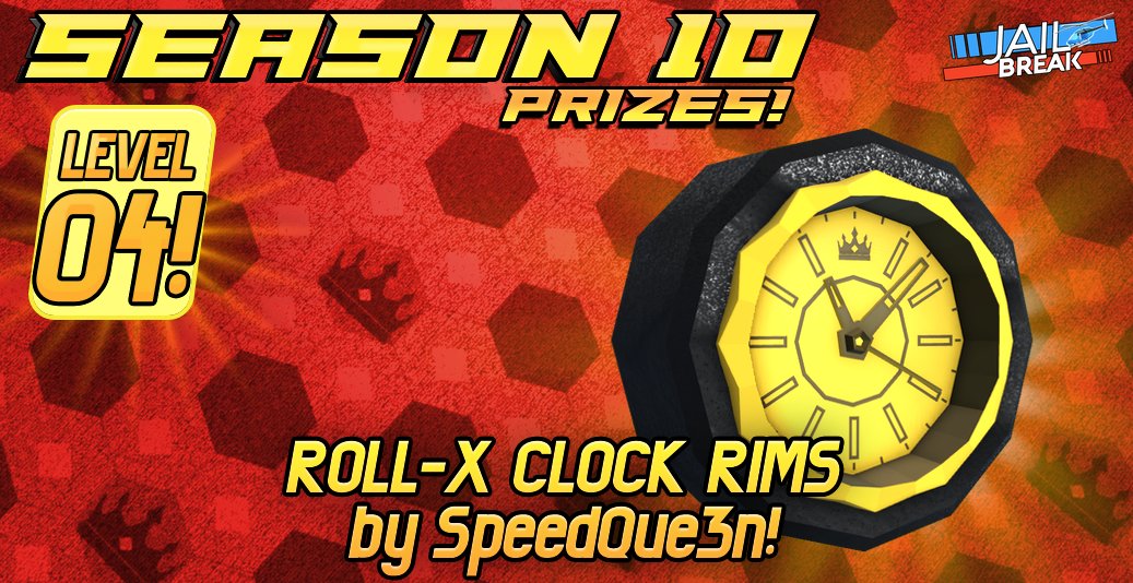 Badimo (Jailbreak) on X: ⏰ Double XP is LIVE in all servers! This is your  last chance to grab amazing Season 10 prizes! Send us screenshots of your  favorites! #Roblox #Jailbreak 👉