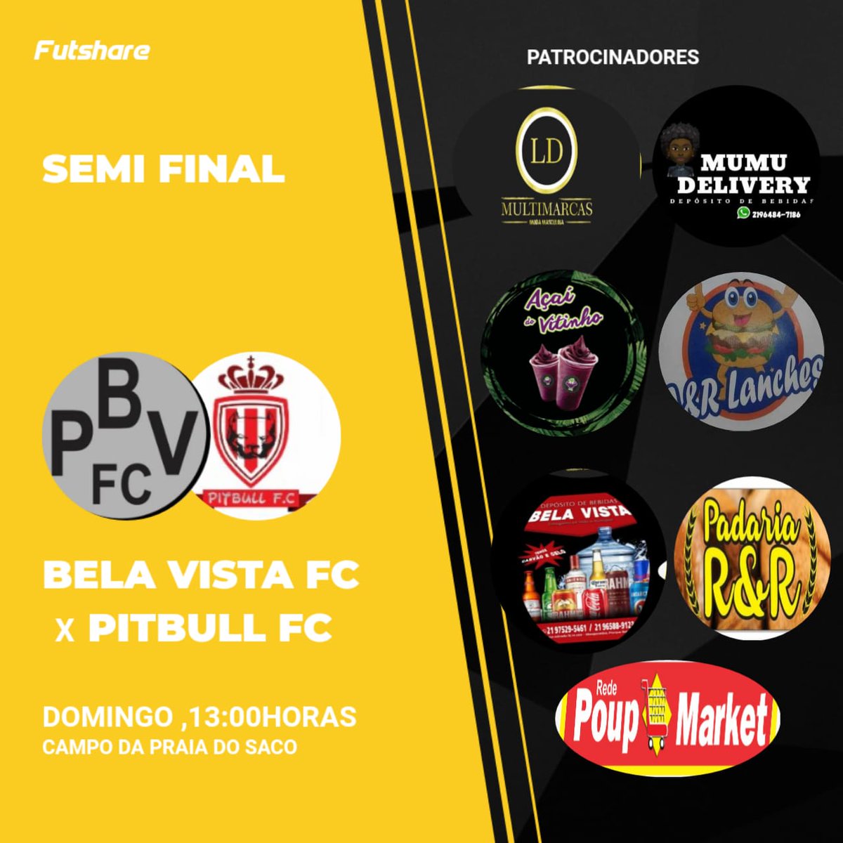 PBVFUTEBOLCLUBE's tweet photo. Vamos por mais, rumo a final! 🙌🏽💛🖤⚽ https://t.co/9uxqWlINrC
