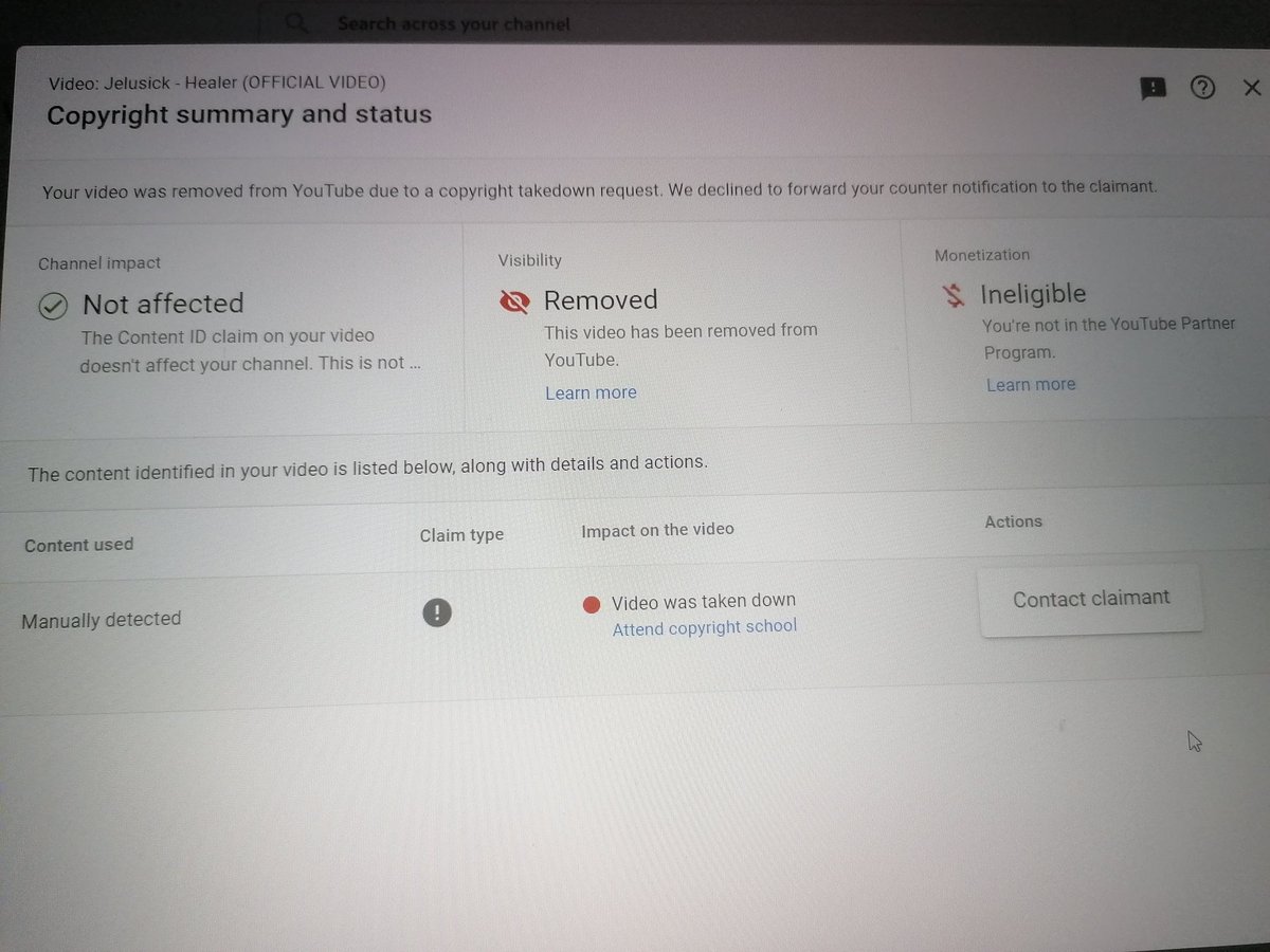 Dino_Official's tweet photo. @TeamYouTube Here. My counter notif didn't go through at all. And I'm not allowed to send another one https://t.co/1CRZLkWDYh