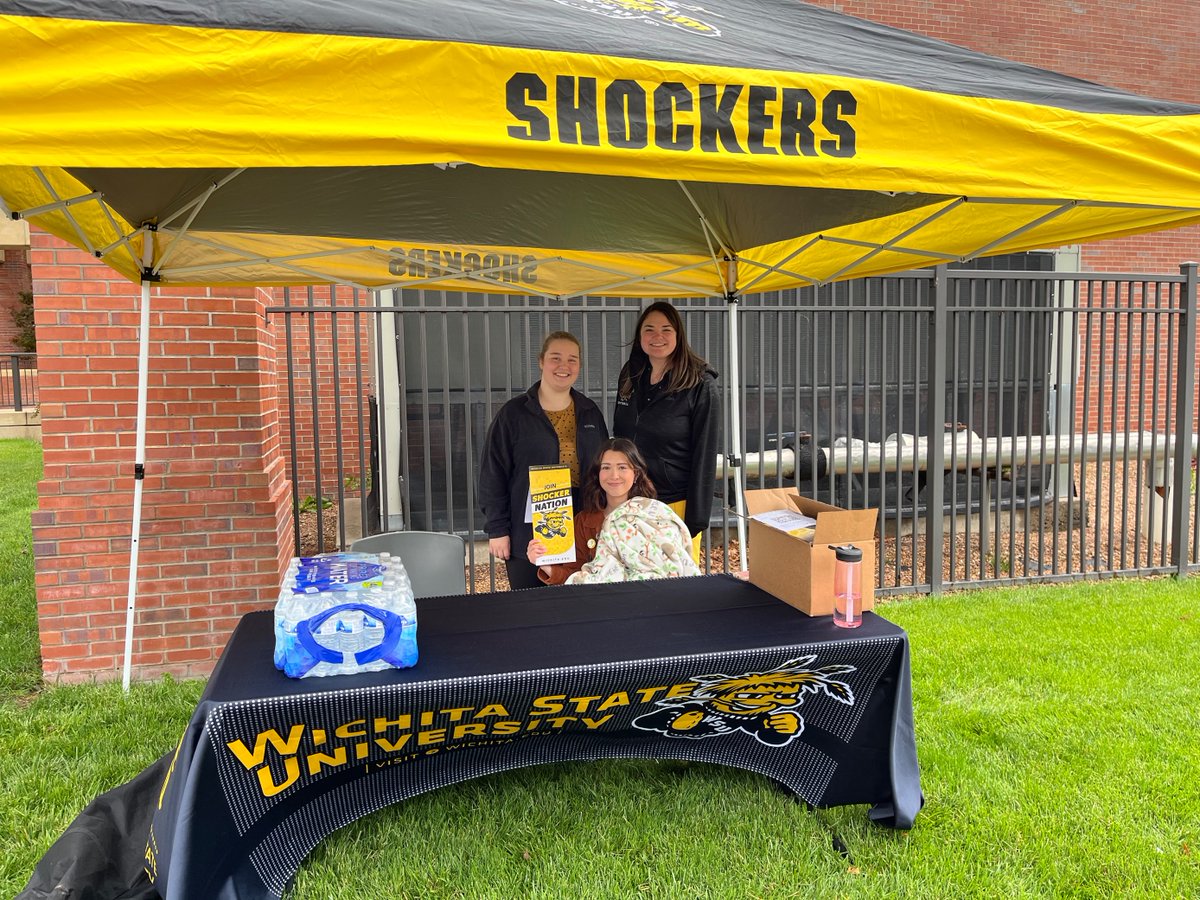 wheatweet's tweet photo. Shout out to @bpittman19 &amp; all of the @GoShockers  facilities team for helping everyone to be welcome, safe &amp; festive during their time on our campus. 

📸 @dawsynkristyne https://t.co/4cFGxb9Qis