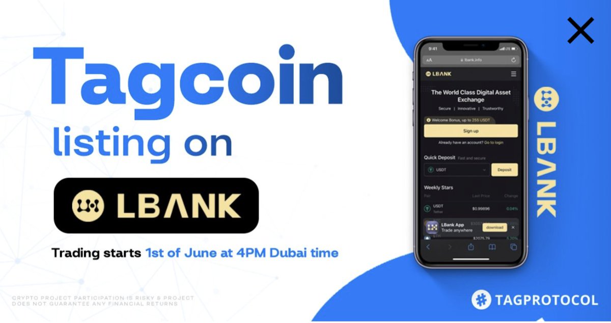 AspieJames's tweet image. I haven&apos;t tweeted about @tagprotocol in a while. With an exchange listing, now it&apos;s a perfect opportunity to get in on this unique #NFTProject before large scale awareness. 

#TAGProtocol #TAG $TAG #NFTCommumity #NFT #BSCgems 

You&apos;ll need a referral ⬇️ bit.ly/3kU8oAF