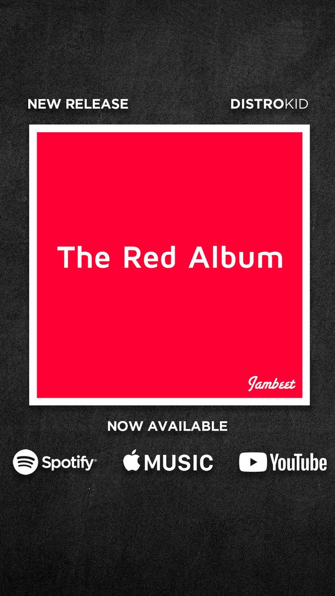 Jambeet_music's tweet photo. #TheRedAlbum is on all digital platforms. 
#electronicmusic #downtempo #melody #DistroKid #GoodVibes #musicaelectronica #electronic https://t.co/b1wTtj9G4D