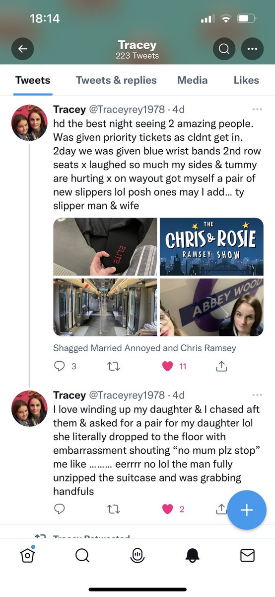 Me and #slipperman enjoyed our visit to that London last week. Sadly the slippers had to come back home with us, but the 20 year old hair was always going to “win”!  Enjoyed the #NorthEast takeover of BBC2 for 5 mins too!! Thank you #ChrisAndRosieRamseyShow <a href="/IAmChrisRamsey/">Chris Ramsey</a>