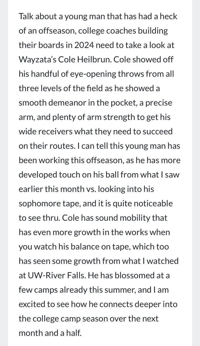 Appreciate the great write up! <a href="/NWahlScouting/">Nate Wahl</a>