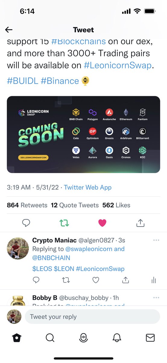 algen0827's tweet photo. @swapleonicorn @BNBCHAIN https://t.co/VZkt93yuvR