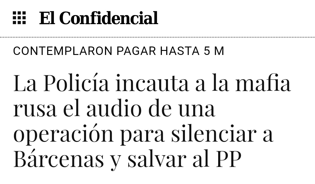 Scarlett_GJ's tweet photo. Haced la prueba:
Preguntad a vuestro entorno cuántos se han enterado de que la policía tiene un audio del PP con la MAFIA RUSA para "silenciar" a Bárcenas por 5 millones para que no cantara y perjudicara a Rajoy y PP.
Preguntad.
Vais a flipar https://t.co/D7ngGCrYLy