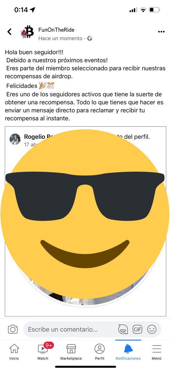 Rogeliompg's tweet photo. @funontheride  Hola, he recibido este mensaje, supuestamente vuestro y huele a Estafa !!! https://t.co/kx8u0sbXx6
