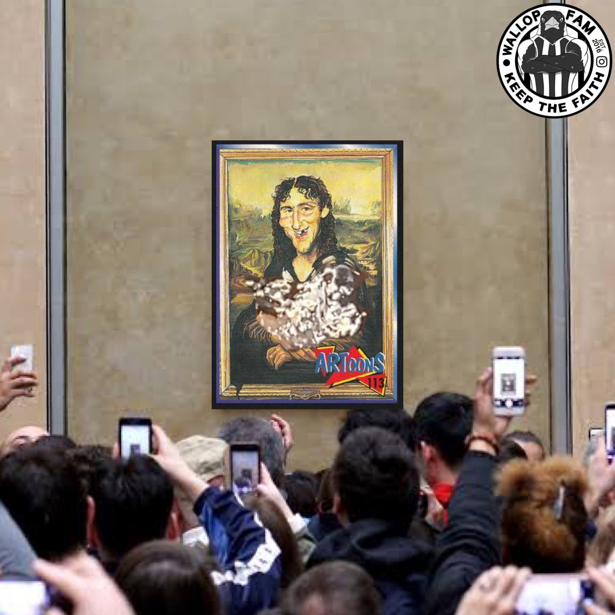 cfc_1892's tweet photo. Someone hit the #MonaLisa 🤯🍰 @LeagueTees
#artoons #90s #pd35 #wallop https://t.co/G76gcaAPPA