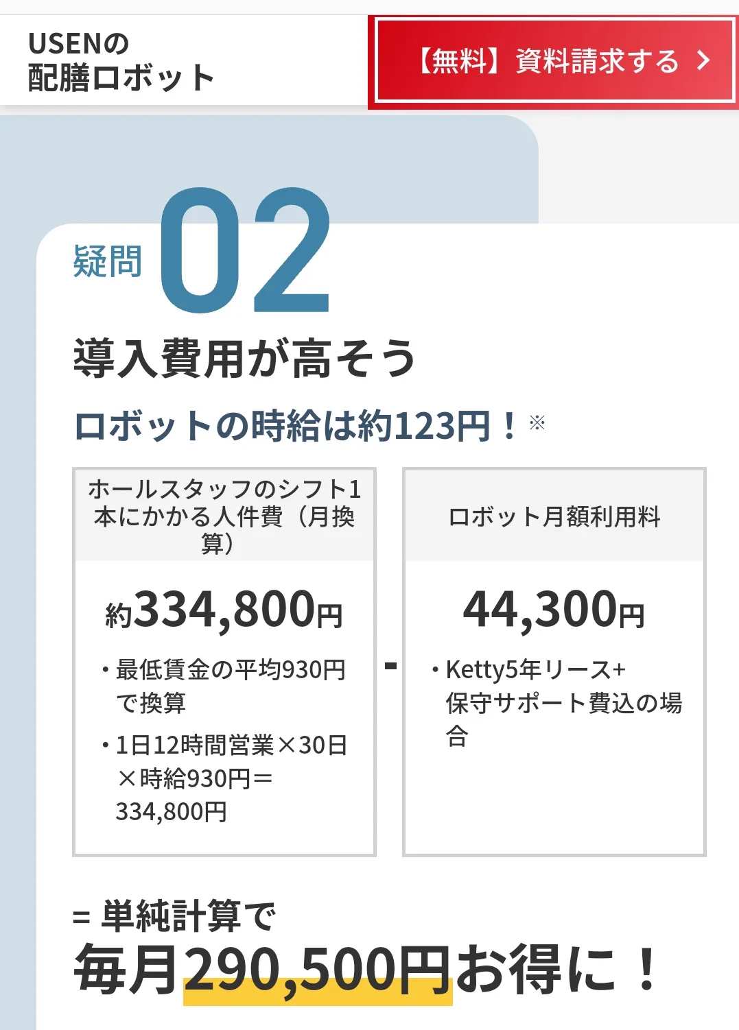 ファミレス等で働いている猫型ロボットの時給が約123円？！薄給すぎる…！！