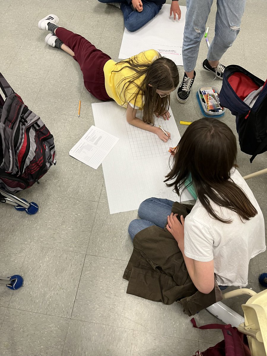 SuperbSixes's tweet photo. Math review but this time the Grade 6s get to be the teachers. Ask me about my concept and this project. #GordFord https://t.co/PMJSINYPGB